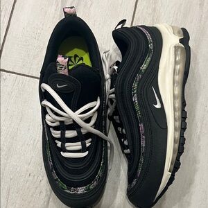 Black and White Air Max Sneakers